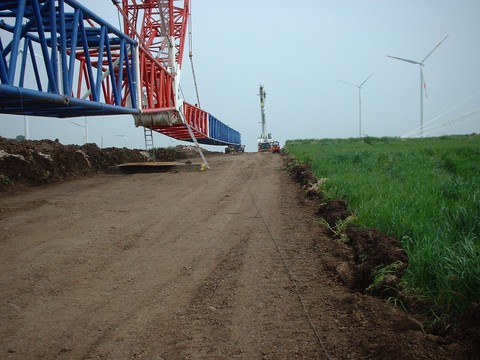 Crane activities  wind farm 1 - Sciacca e Partners